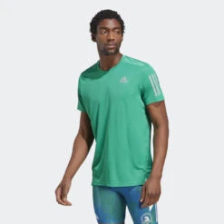 Adidas OWN THE RUN TEE,COUGRN/REFSIL