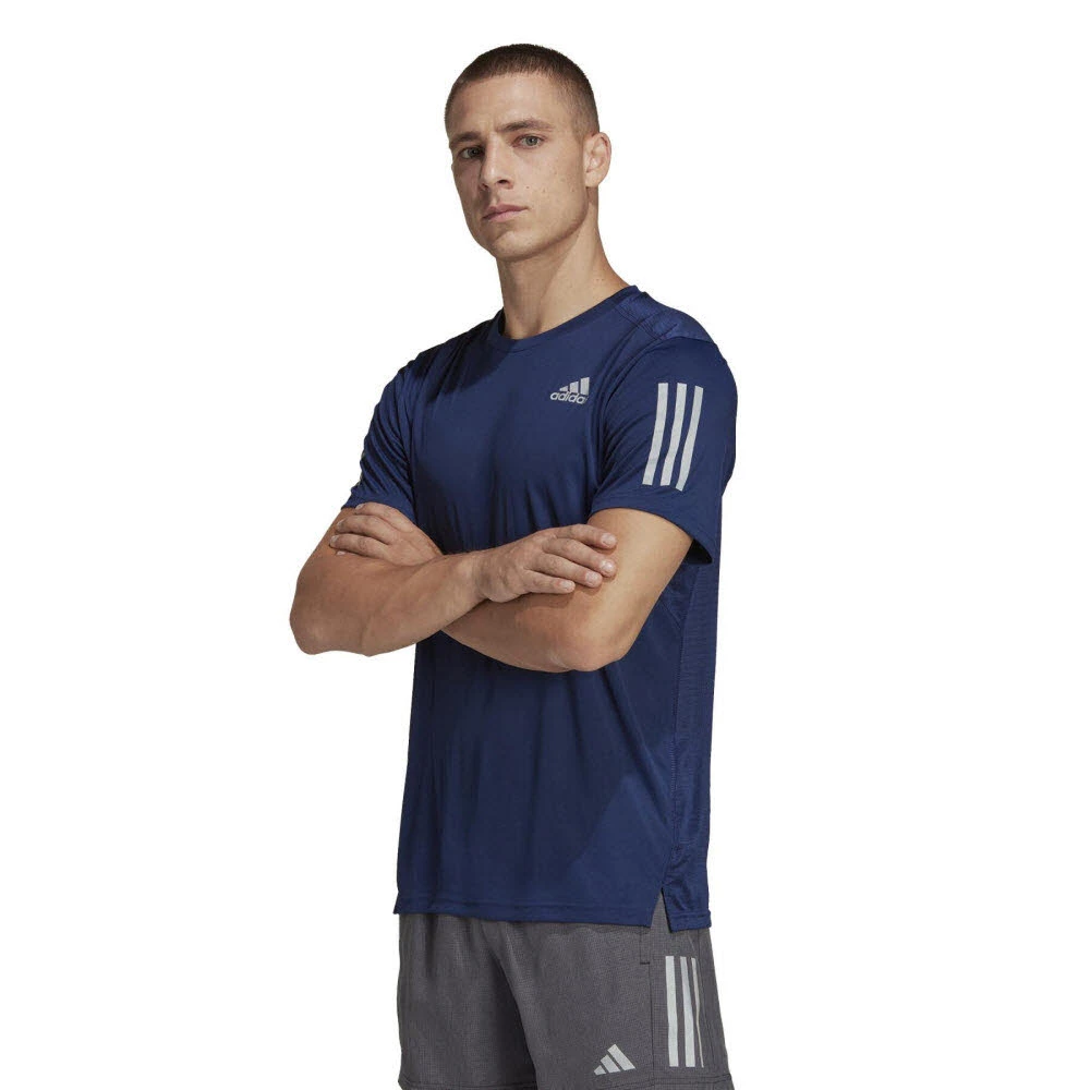 Adidas OWN THE RUN TEE,DKBLUE/REFSIL – Bild 2